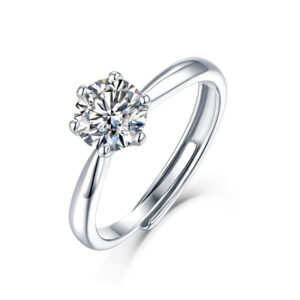 ANRYSS Best-Selling Moissanite Ring — Engagement & Couples' Ring for Women — S925 Sterling Silver (Non-Fading)