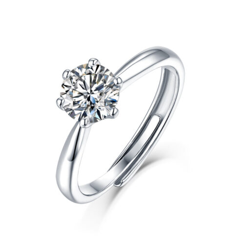 ANRYSS Best-Selling Moissanite Ring — Engagement & Couples' Ring for Women — S925 Sterling Silver (Non-Fading)