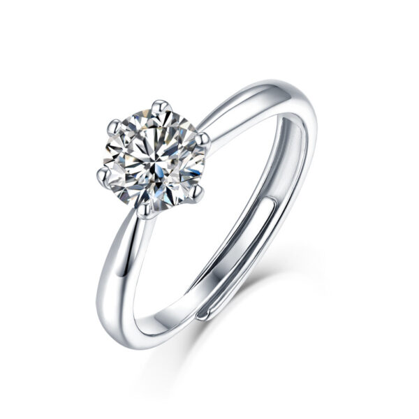 ANRYSS Best-Selling Moissanite Ring — Engagement & Couples' Ring for Women — S925 Sterling Silver (Non-Fading)