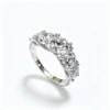 Anryss 925 sterling silver Trendy Instagram-worthy women's moissanite ring unique and sophisticated seven-star design
