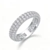 Anryss 925 sterling silver Moissanite closed-loop rings are a hot-selling ring in Europe and America