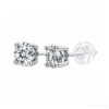 Anryss 925 sterling silver Moissanite minimalist four-prong stacked style unisex stud earrings