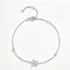 Anryss 925 sterling silver Five-pointed star bracelet for women a light luxury niche design moissanite jewelry