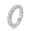 Anryss 925 sterling silver tylish colorfast fully inlaid moissanite ring - understated luxury for niche buyers