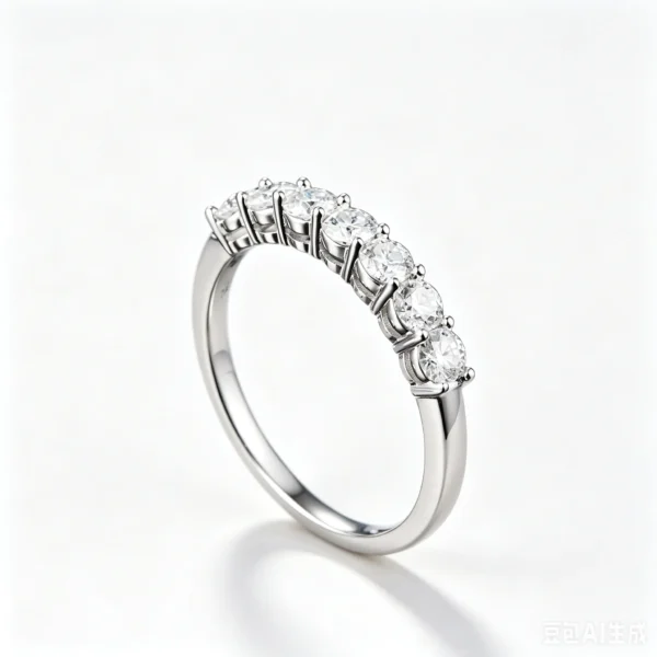 Anryss 925 sterling silver Trendy Instagram-worthy women's moissanite ring unique and sophisticated seven-star design