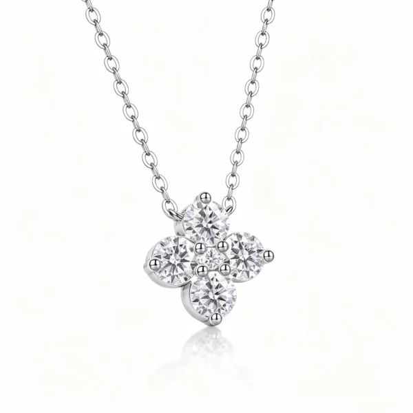 Anryss 925 sterling silver Moissanite necklace pendant for women – affordable luxury style