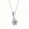 Anryss 925 sterling silver Luxury Moissanite Pendant Gift Jewelry Stackable Necklace