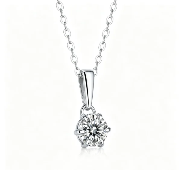 Anryss 925 sterling silver Luxury Moissanite Pendant Gift Jewelry Stackable Necklace