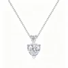 Anryss 925 Sterling Silver Necklace with Moissanite Dream Pendant - Fashionable Clavicle Chain Accessories