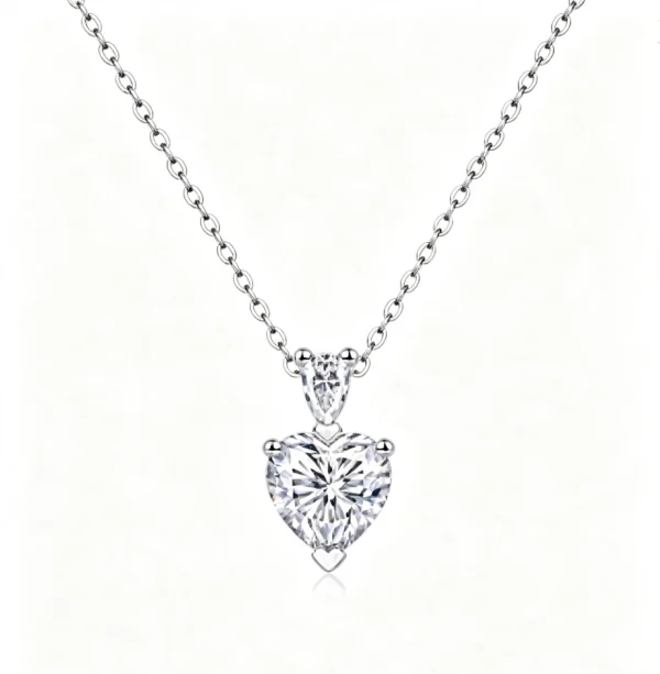Anryss 925 Sterling Silver Necklace with Moissanite Dream Pendant - Fashionable Clavicle Chain Accessories