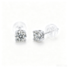 Anryss 925 sterling silver Moissanite minimalist four-prong stacked style unisex stud earrings