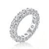 Anryss 925 sterling silver tylish colorfast fully inlaid moissanite ring - understated luxury for niche buyers