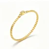 Anryss 925 sterling silver Ins-style tennis leather bracelet for women featuring moissanite and a touch of understated luxury