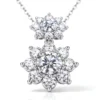 Anryss 925 sterling silver French chic and elegant clavicle necklace a touch of luxury layered with moissanite necklaces