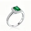 Anryss 925 sterling silver Emerald ring a stylish and versatile accessory perfect for gifting to mothers or friends Adjustable opening