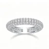 Anryss 925 sterling silver Moissanite closed-loop rings are a hot-selling ring in Europe and America