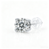 Anryss 925 sterling silver Moissanite minimalist four-prong stacked style unisex stud earrings