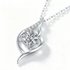 Anryss 925 sterling silver Luxury Moissanite Pendant Gift Jewelry Stackable Necklace