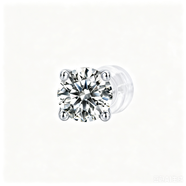 Anryss 925 sterling silver Moissanite minimalist four-prong stacked style unisex stud earrings