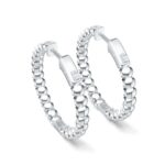Anryss 46 moissanite stones in silver Hot-selling colorfast fashionable earrings understated luxury