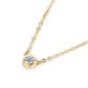 Anryss 925 Sterling Silver Popular Women's Moissanite Flying Saucer Rose Gold Clavicle Chain