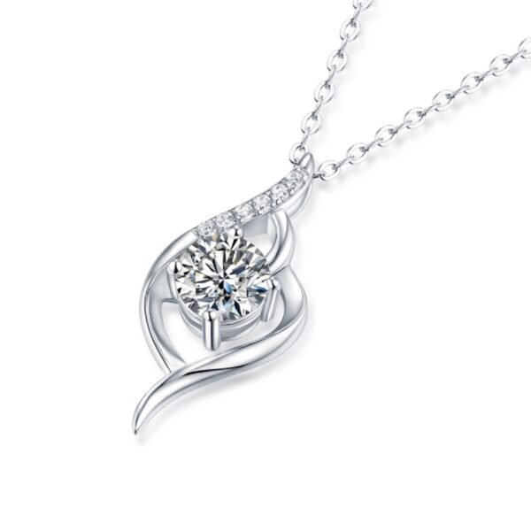 Anryss 925 sterling silver Luxury Moissanite Pendant Gift Jewelry Stackable Necklace