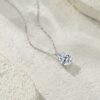 O1CN014Lb6zR1mS4SztZqZO_!!2220098954952-0-cib Anryss 925 sterling silver Four-claw moissanite pear-shaped teardrop necklace for women simple style for layering pendants.