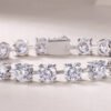 Anryss 925 sterling silver Silver-plated gold Moissanite bracelet featuring a charm—affordable luxury style