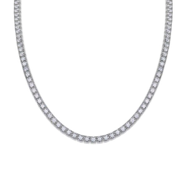 Anryss 925 sterling silver European and American style layered clavicle necklace, moissanite starry sky necklace, women's tennis necklace