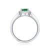 Anryss 925 sterling silver Emerald ring a stylish and versatile accessory perfect for gifting to mothers or friends Adjustable opening