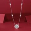 Anryss 925 sterling silver Starry Moissanite Sterling Silver Necklace Clavicle Chain Luxurious and Versatile Jewelry
