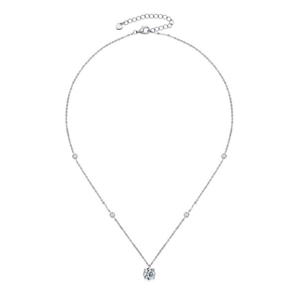 Anryss 925 sterling silver light luxury moissanite necklace with a sophisticated design and starry pendant