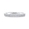 Anryss 925 sterling silver Adjustable Moissanite ring with a row of micro-set stones—an elegant understated luxury style for women