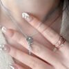 O1CN018DPoDY1JF8Ag76sEF_!!1859550998-0-cib Anryss 925 sterling silver Unique versatile Ins-style rose gold moissanite necklace for women