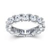 S925 sterling silver ring, a hot-selling moissanite closed-cut ring on Amazon (cross-border e-commerce), in stock.