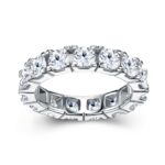 S925 sterling silver ring, a hot-selling moissanite closed-cut ring on Amazon (cross-border e-commerce), in stock.