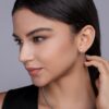 Anryss 925 sterling silver Moissanite minimalist four-prong stacked style unisex stud earrings