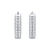 Anryss 925 sterling silver Sparkling Time Earrings with White Gold Plated Moissanite Silver Studs - Sophisticated Style