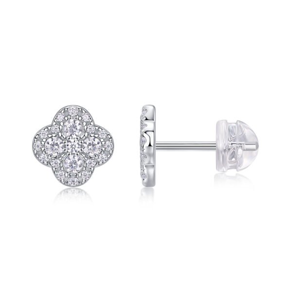 Anryss 925 sterling silver Women's Square Stud Earrings – Trendy Korean-Style "Insta-Worthy" Accessories