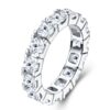S925 sterling silver ring, a hot-selling moissanite closed-cut ring on Amazon (cross-border e-commerce), in stock.