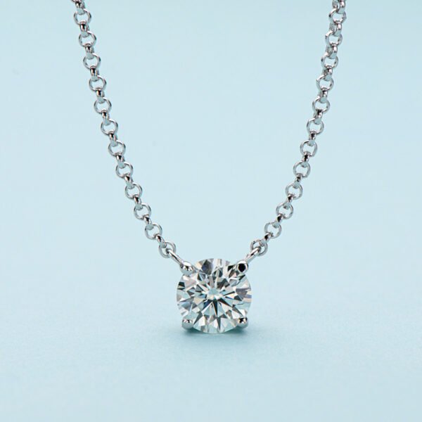 Anryss 925 sterling silver Fairy-like sweet and cool moissanite necklace/choker with a unique and sophisticated feel