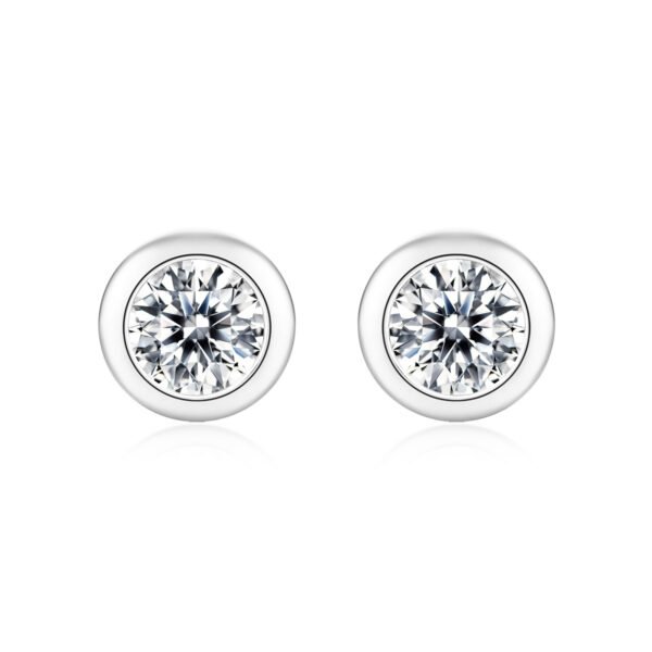 Anryss 925 sterling silver Moissanite Perception Bubble Earrings Minimalist Style