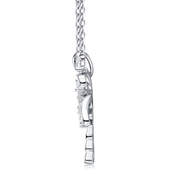 Anryss 925 sterling silver Coconut tree necklace for women classic European and American style moissanite clavicle chain