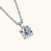 Anryss 925 sterling silver Fairy-like sweet and cool moissanite necklace/choker with a unique and sophisticated feel