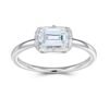 Anryss 925 sterling silver Square bag style light luxury women's moissanite ring