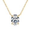 Anryss 925 sterling silver Affordable luxury pigeon egg moissanite necklace versatile and simple clavicle chain