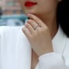 Anryss 925 sterling silver Moissanite closed-loop rings are a hot-selling ring in Europe and America