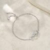 Anryss 925 sterling silver Moissanite heart-shaped women's bracelet, European and American niche design light luxury style