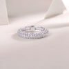 Anryss 925 sterling silver Moissanite closed-loop rings are a hot-selling ring in Europe and America
