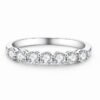 Anryss 925 sterling silver Trendy Instagram-worthy women's moissanite ring unique and sophisticated seven-star design